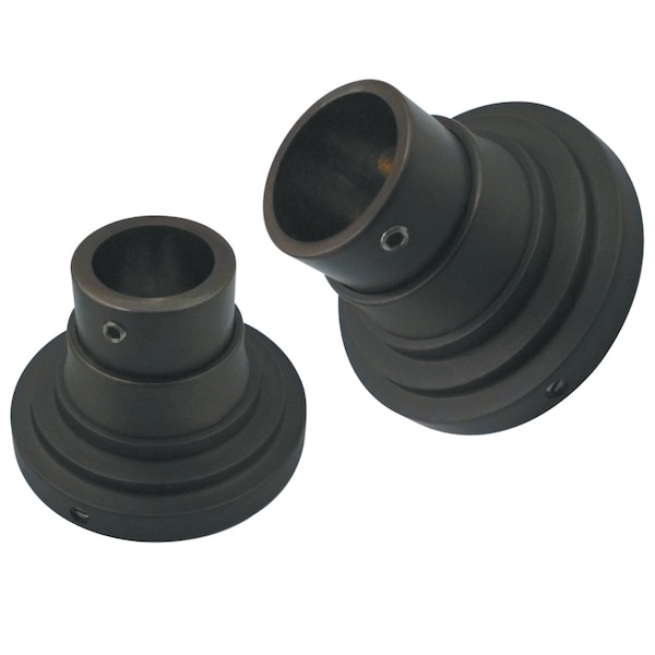 SRP2715 Edenscape Brass Shower Rod Base, Oil Rubbed Bronze